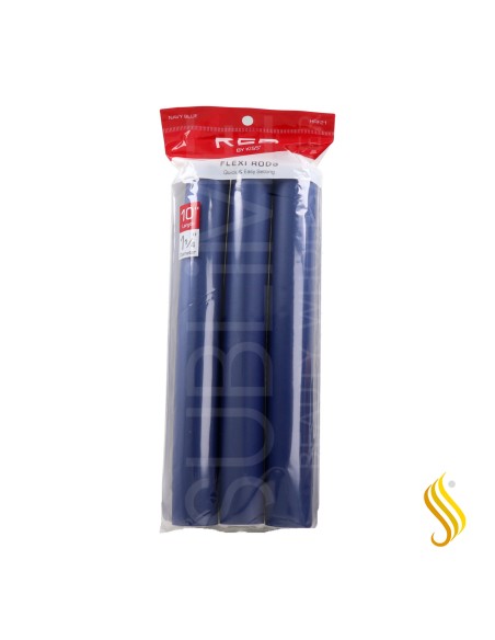 Red Kiss Flexi Rods 10" 1 1/4" 3 Pcs Pack Blue Rulos Flexibles
